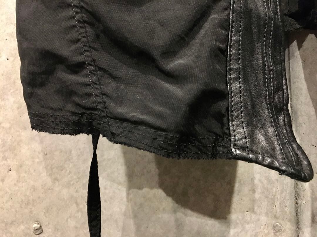 JULIUS ユリウス レザーコンビネーションファスナーベスト