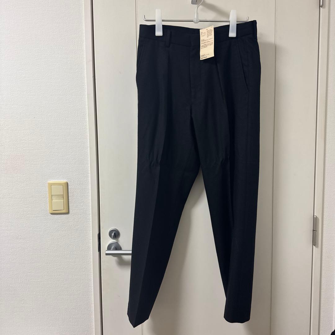 MBハイエンド尾州ウールクラシックノーカラージャケットM パンツM ブラック