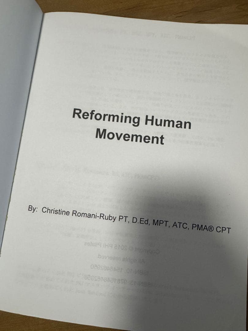 【美品】PHIリフォーマーテキスト 日本語
