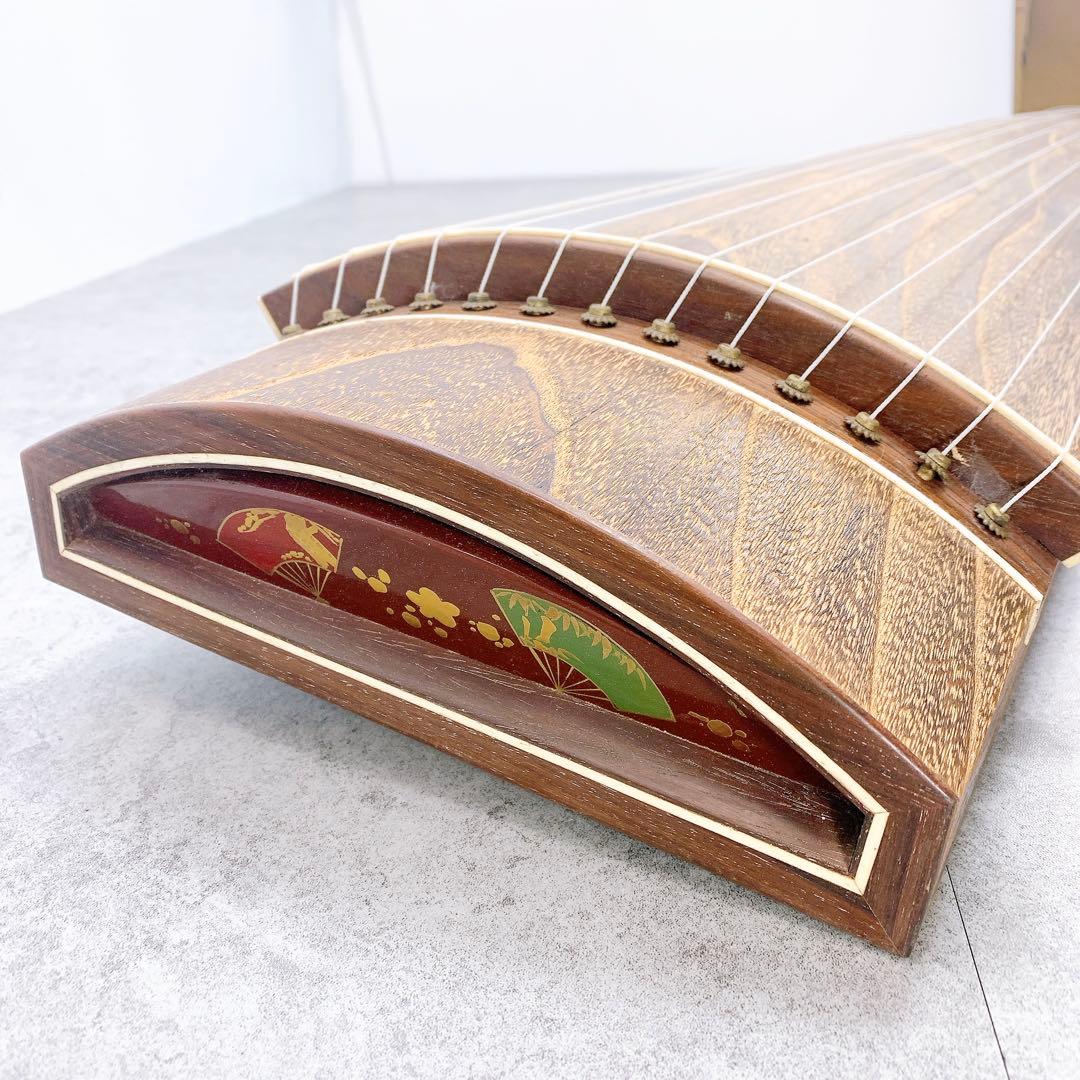 琴 13弦 すだれ彫り 並甲 弦楽器 和楽器 蒔絵