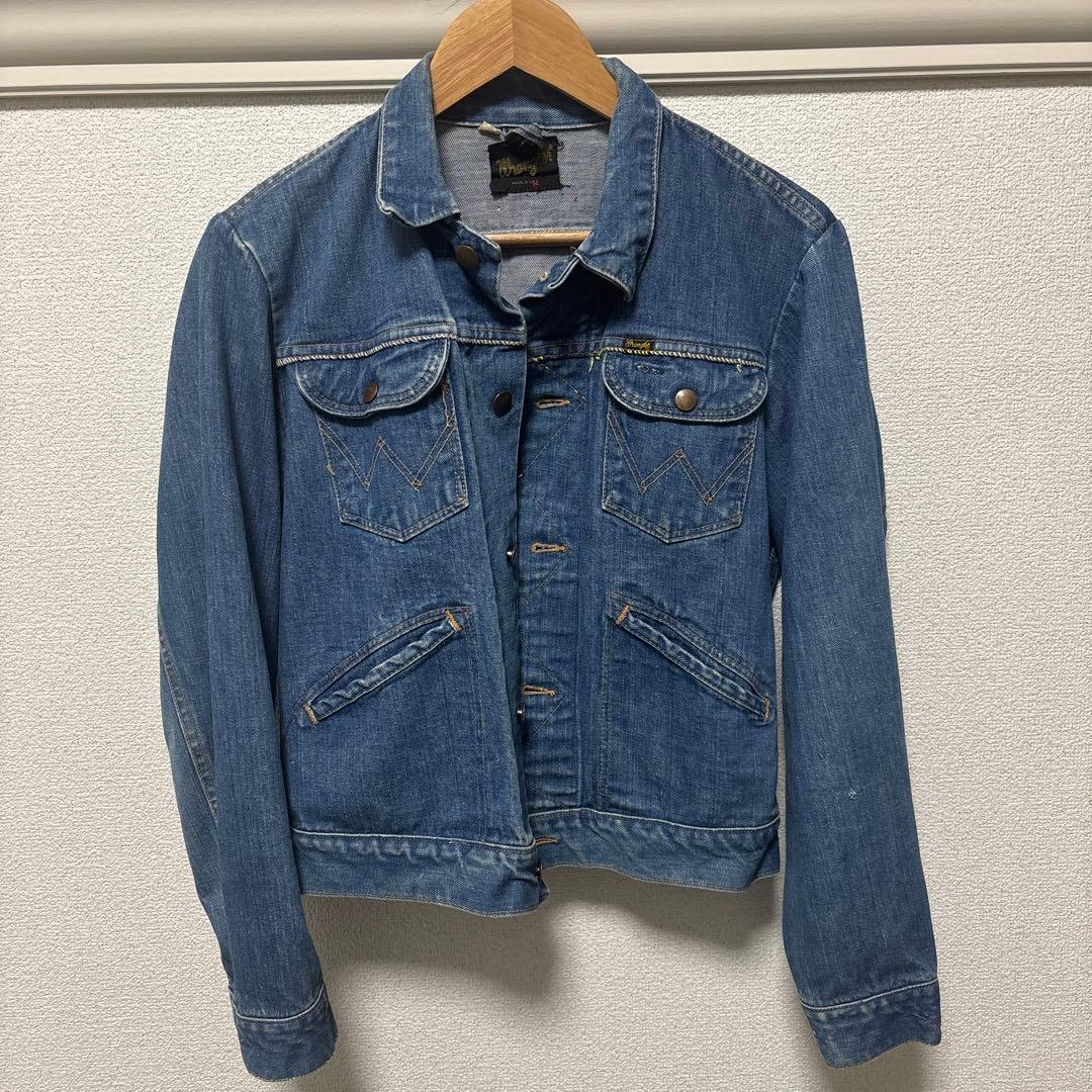 70s wrangler デニムジャケット 38 ラングラー USA製