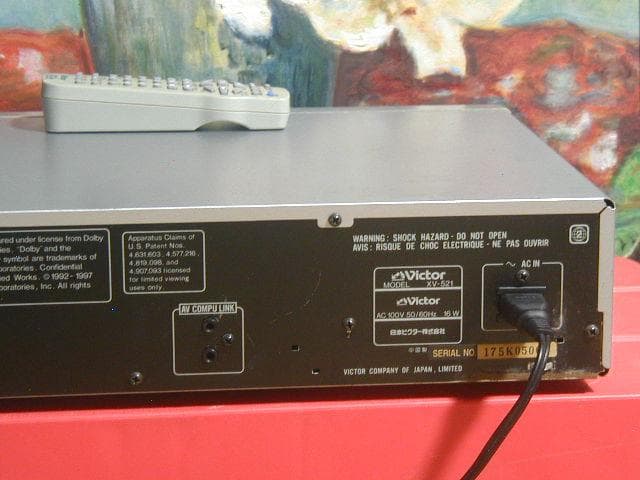 ★ビクター VICTOR　XV-521　DVD・CDプレーヤー　動作良好。★