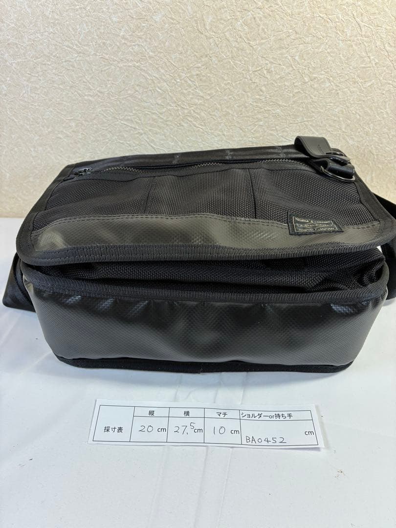 [未使用級] PORTER HEAT メッセンジャーバッグ 黒