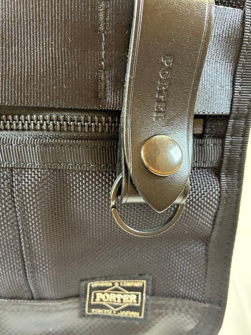 [未使用級] PORTER HEAT メッセンジャーバッグ 黒
