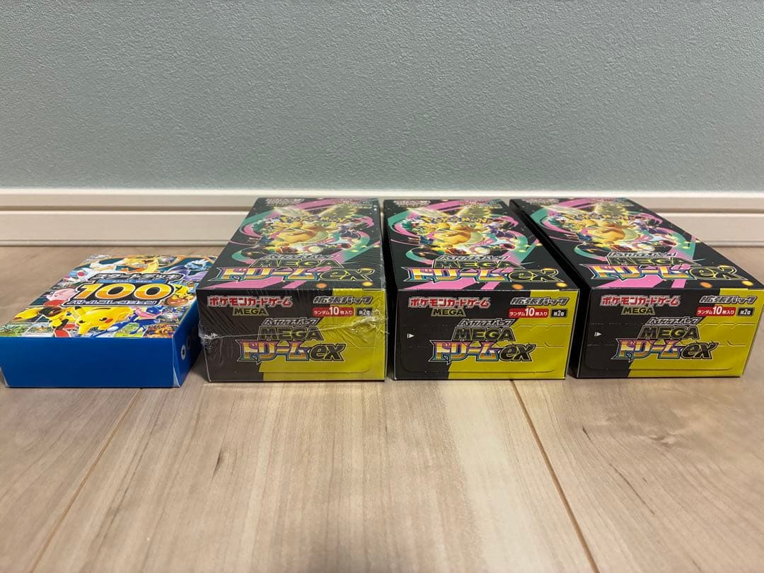 MEGAドリームex 3box，スターターデッキ100の未開封セット
