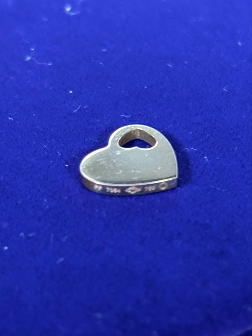 カルティエ　ハート　チャーム　ペンダントトップ　PG