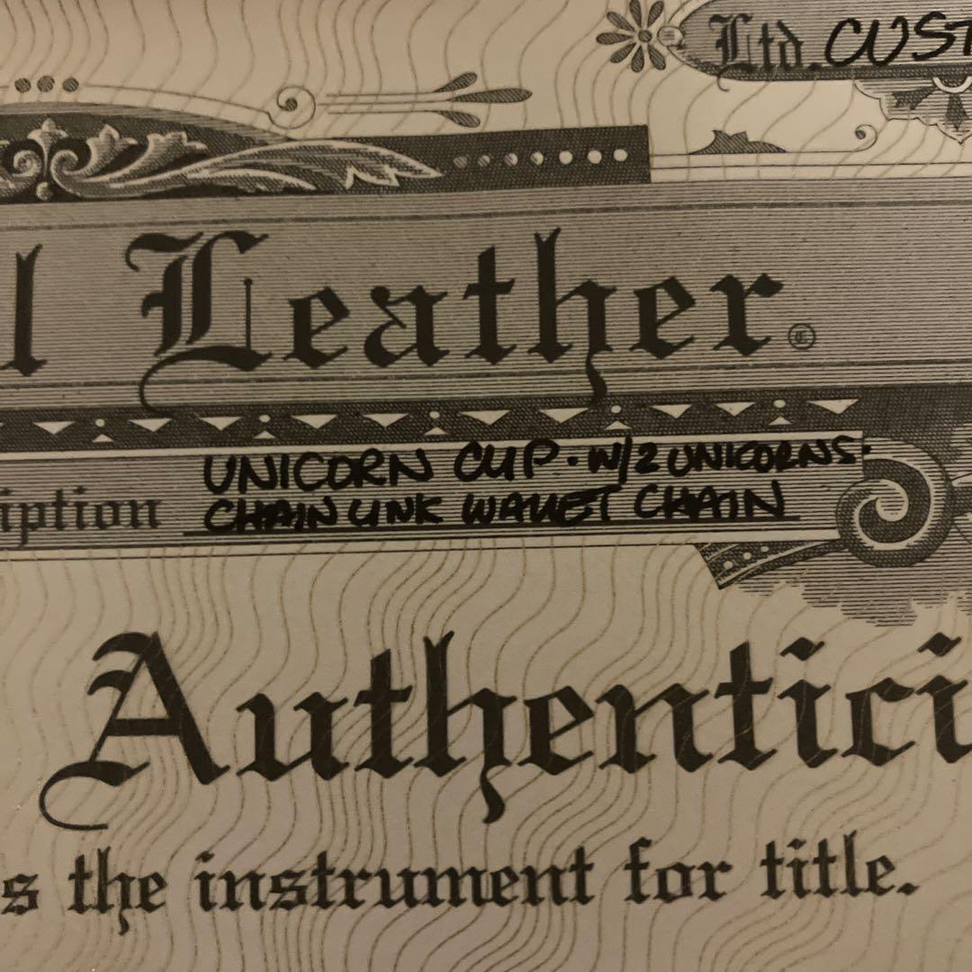 はやしさん専用ビルウォールレザーユニコーン　ウォレットチェーン リンクスカルバー