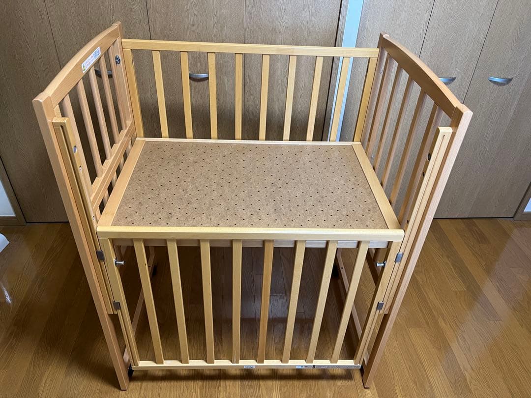 ヤマサキ コンパクトベッド ツーオープン ミニベッド　90×60cm