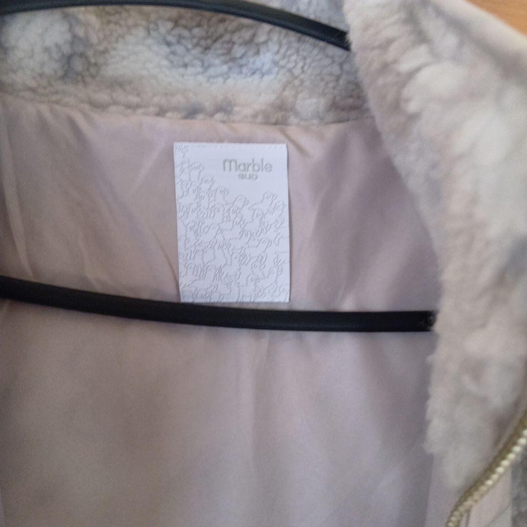 マーブルシュッド　アウター　フワフワフラワー