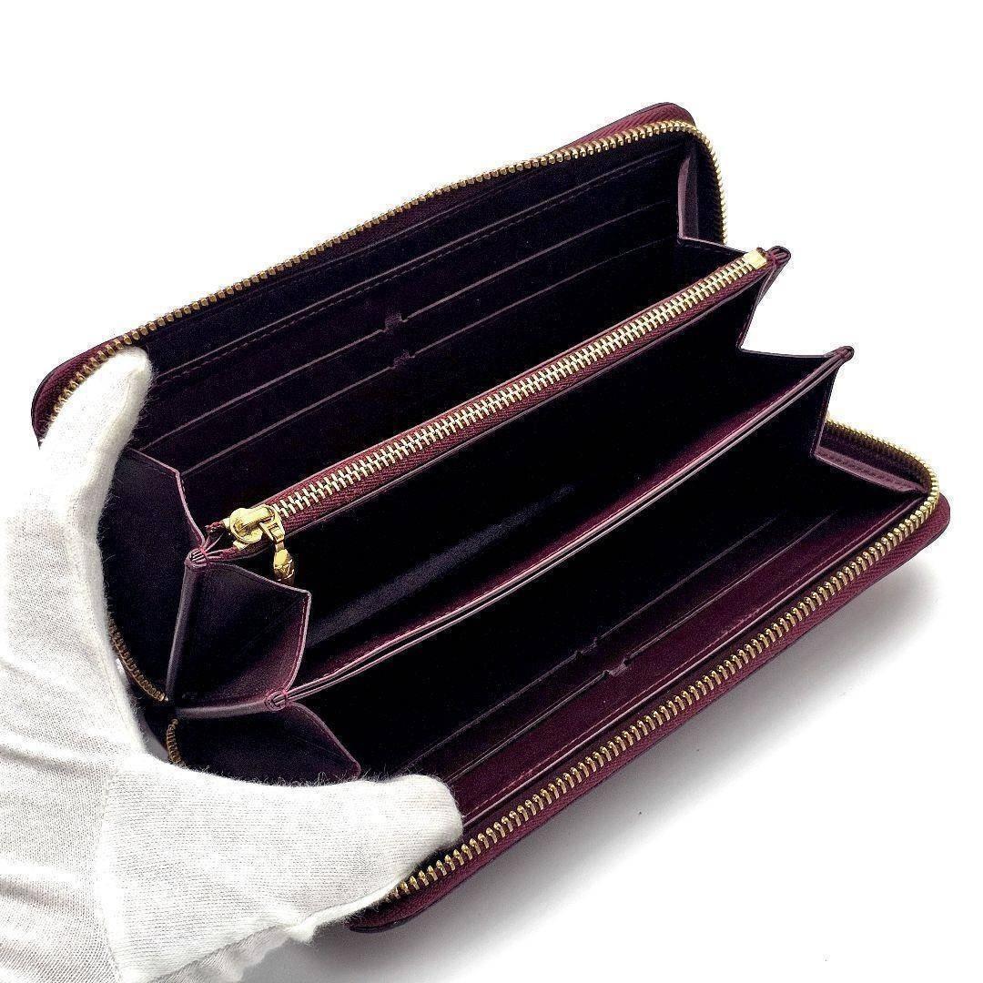 ルイヴィトン　ジッピーウォレット　ヴェルニ　　パープル　長財布　E271