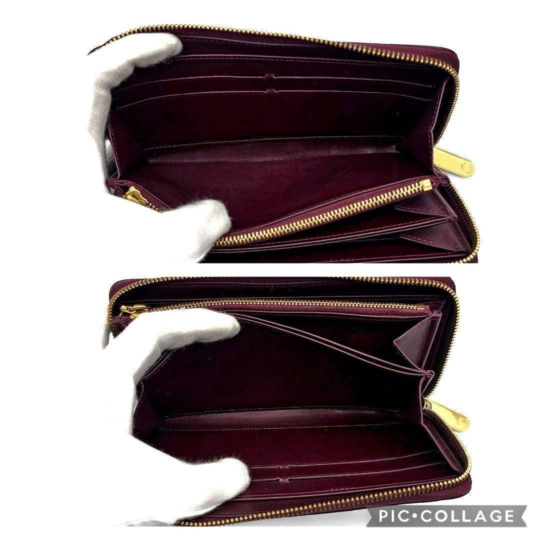 ルイヴィトン　ジッピーウォレット　ヴェルニ　　パープル　長財布　E271