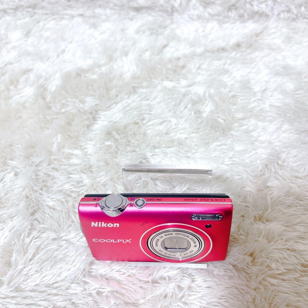 【極美品】　Nikon COOLPIX S5100 ピンク 5倍光学ズーム