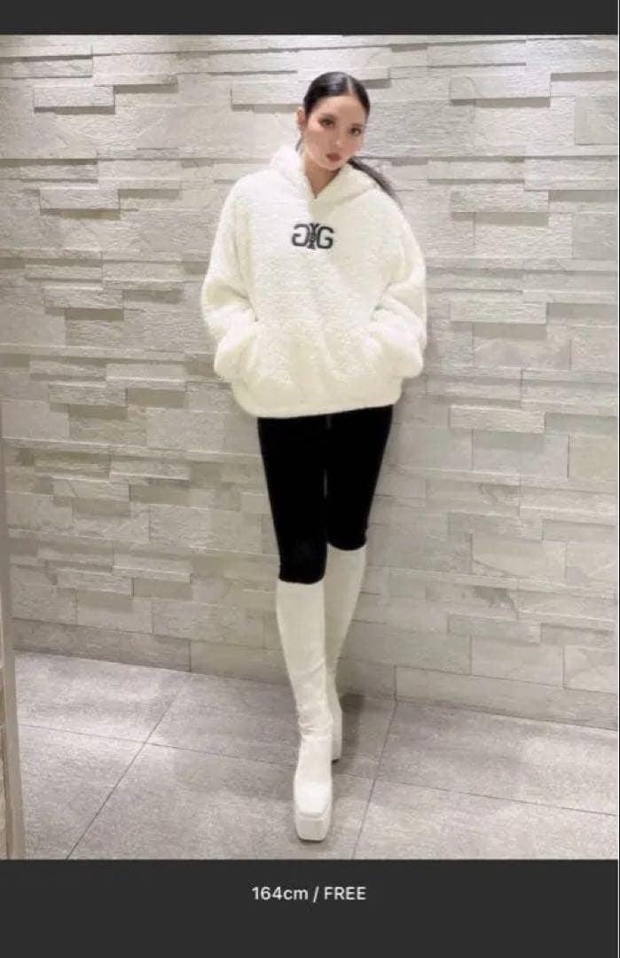 新品未使用 GYDA ボアパーカー ブラック F 完売品