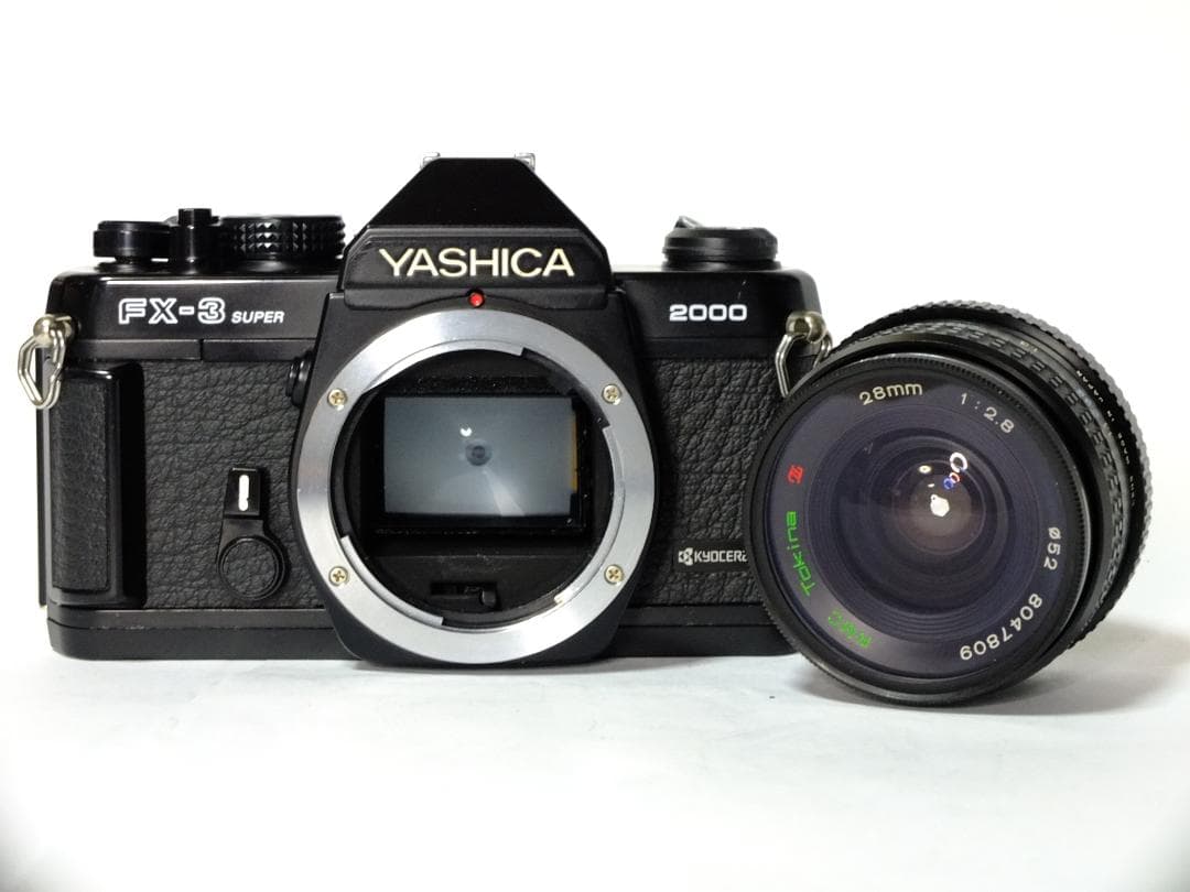 実写確認整備品】ヤシカFX-3・SUPER 2000／トキナー28mmf2.8付