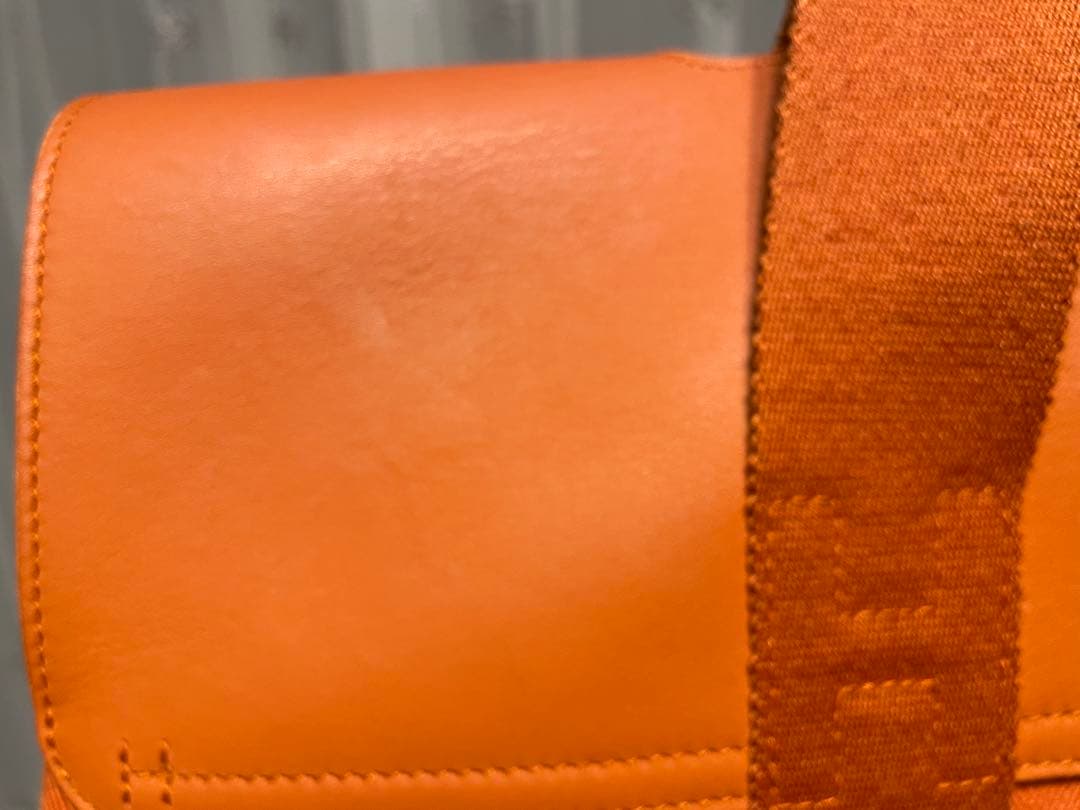HERMES オレンジ ビジネスバッグ