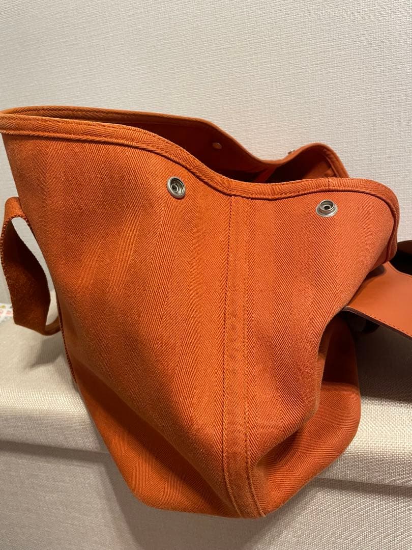 HERMES オレンジ ビジネスバッグ