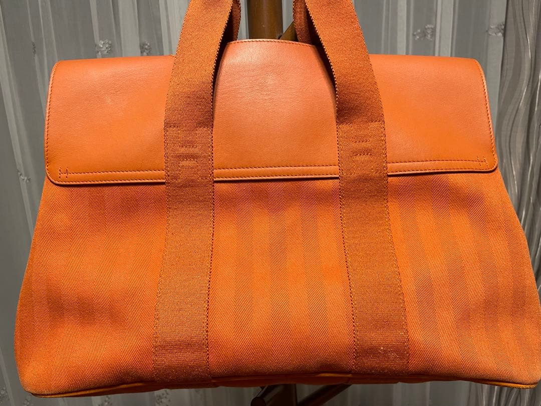 HERMES オレンジ ビジネスバッグ