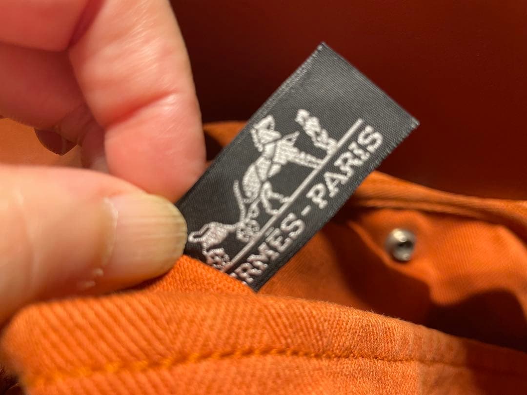 HERMES オレンジ ビジネスバッグ