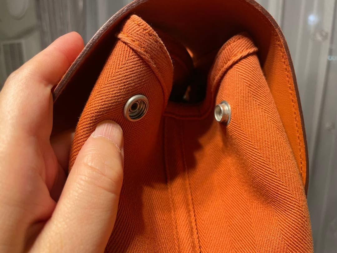 HERMES オレンジ ビジネスバッグ