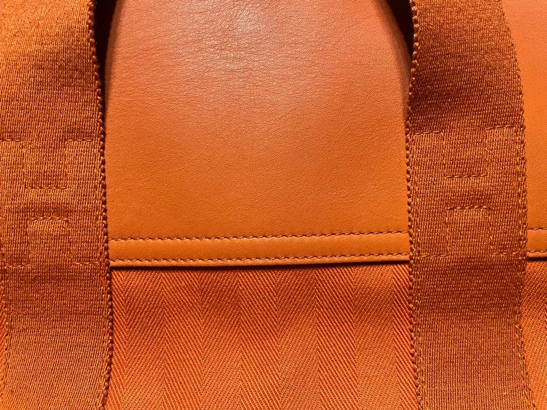 HERMES オレンジ ビジネスバッグ