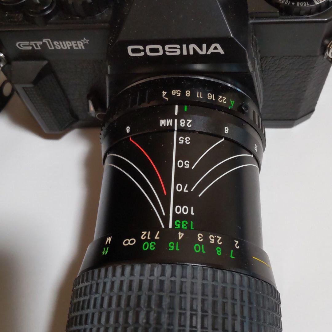 コシナ•一眼レフカメラ・CT1SUPER・28〜135mmレンズ付き＆ケース付き