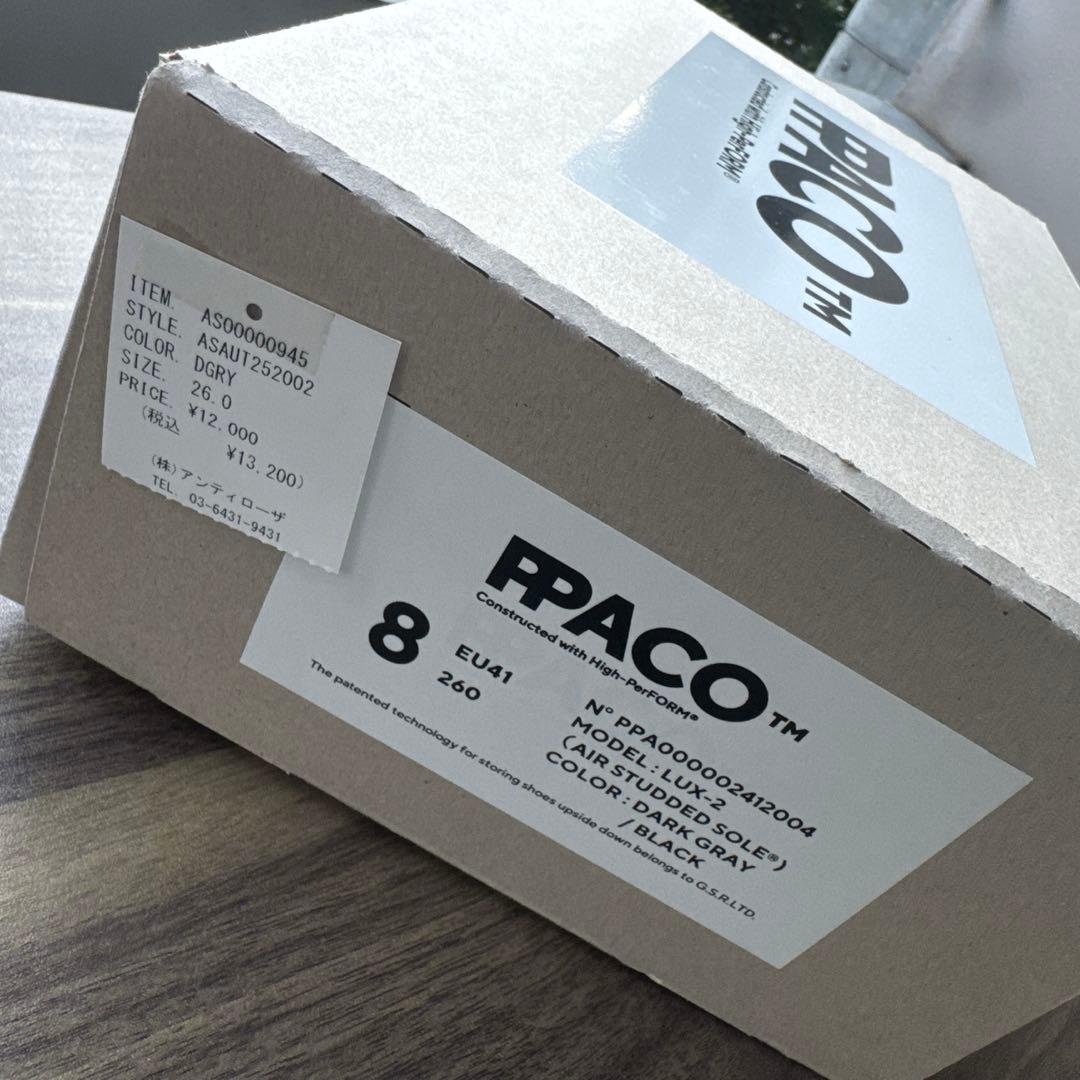 美品PPACOパコ サンダルLUX-2 AIR STUDDED SOLEサイズ8