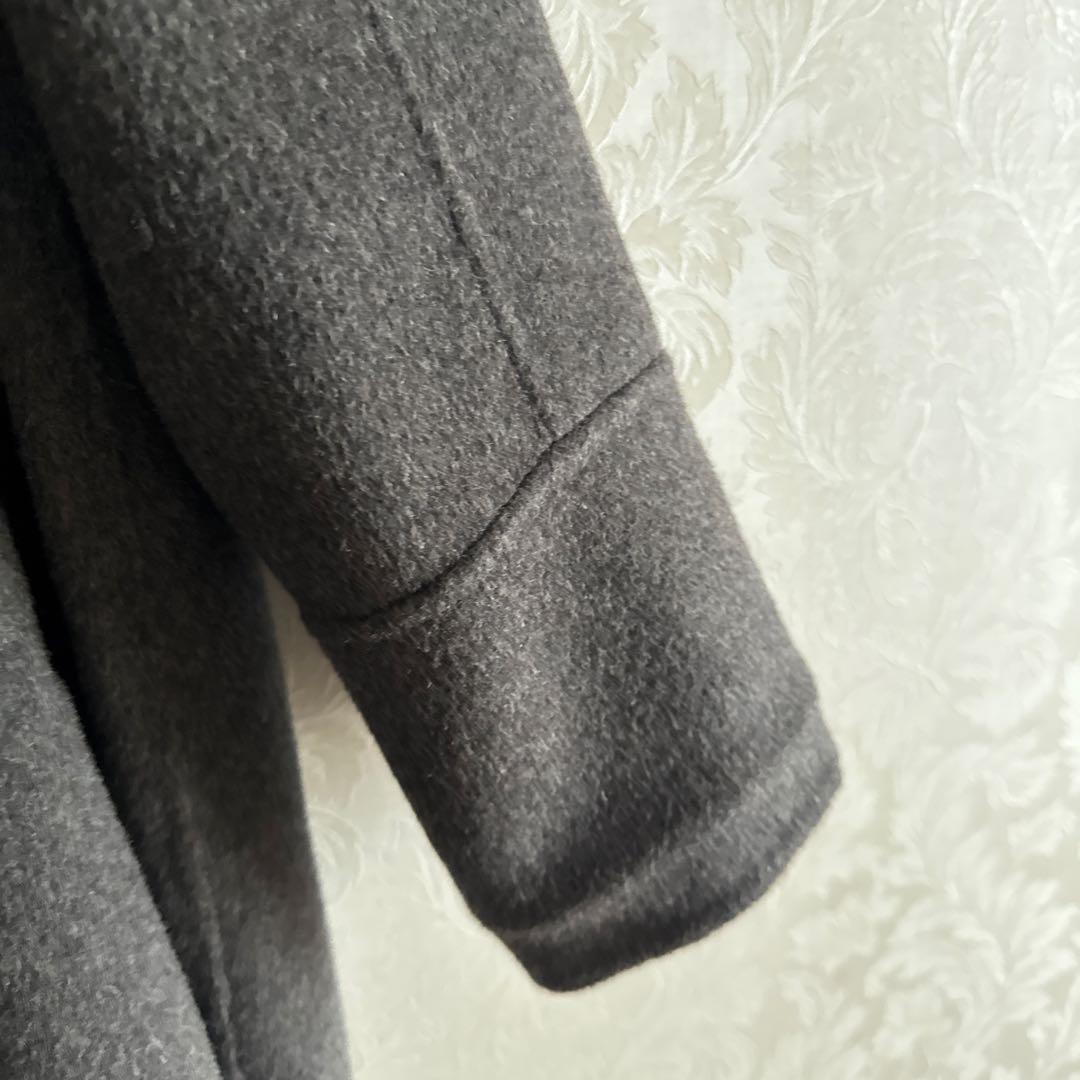 e.n. ダークグレー オーバーサイズ ダブルブレスト コート【美品】