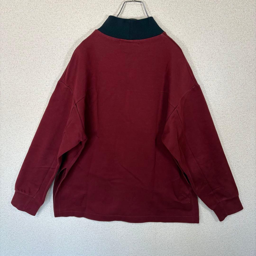 CULLNI 2020SS別注ロゴ刺繍モックネックプルオーバースウェット