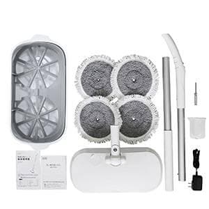LED照明付き 回転モップ フロアワイパー