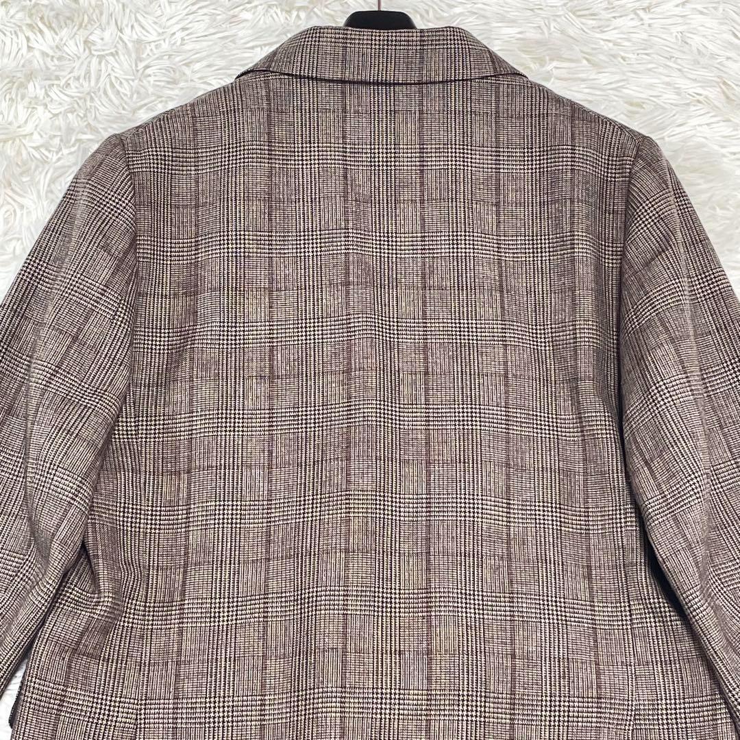 未使用級 ✨現行✨Spick&Span ウール先染め ダブルジャケット 金ボタン