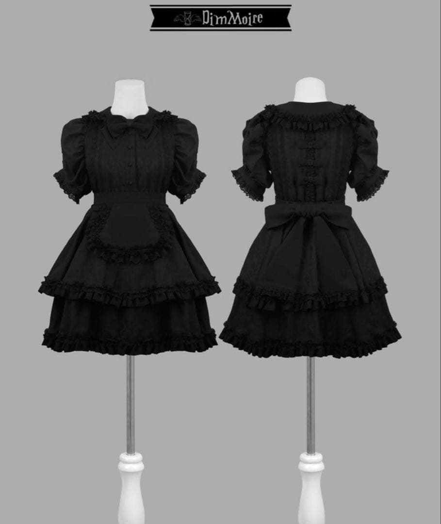 DimMoire ディムモアール 絶メイドワンピースⅱ Black REFLEM