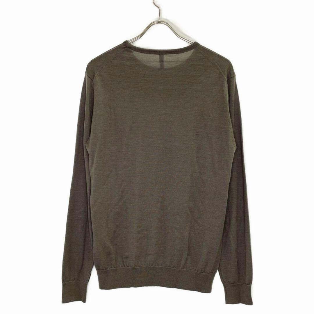 トレンタセッタンタ 30/70 ブラウン カシミヤシルク クルーネックニット48