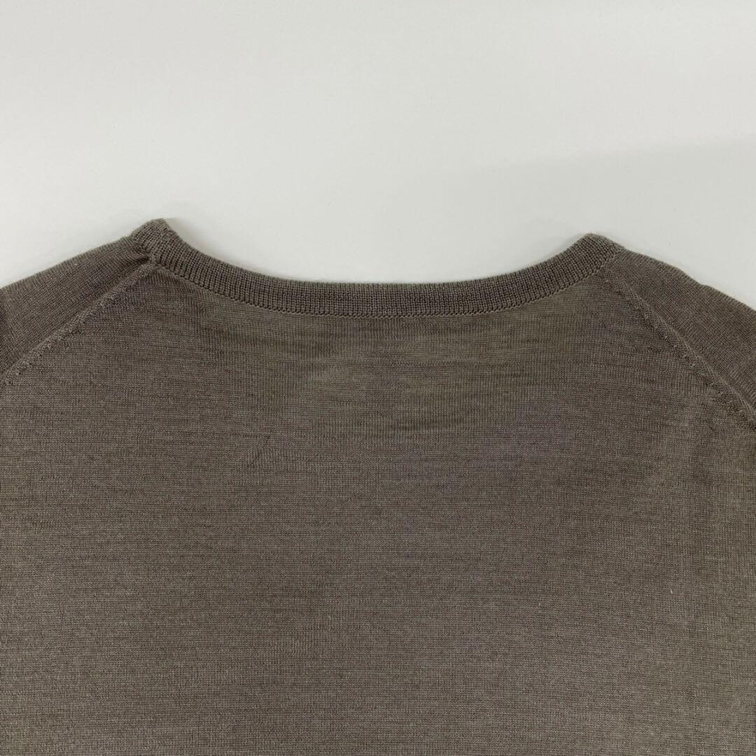 トレンタセッタンタ 30/70 ブラウン カシミヤシルク クルーネックニット48