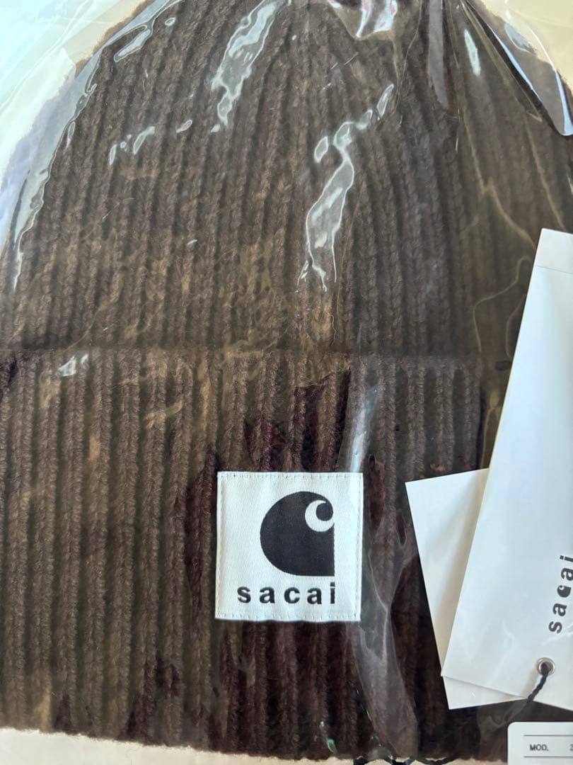 sacai×Carhartt 25aw WIP Wool Knit Beanie