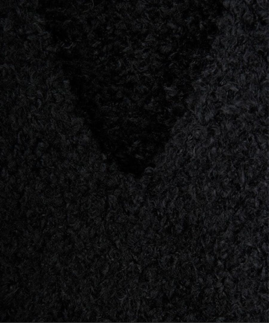 ミズイロインド ワイドVネック ニットベスト