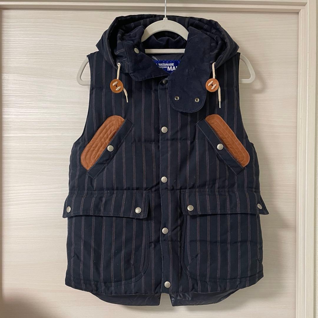 コムデギャルソン ジュンヤワタナベマン リバーシブルダウンベスト