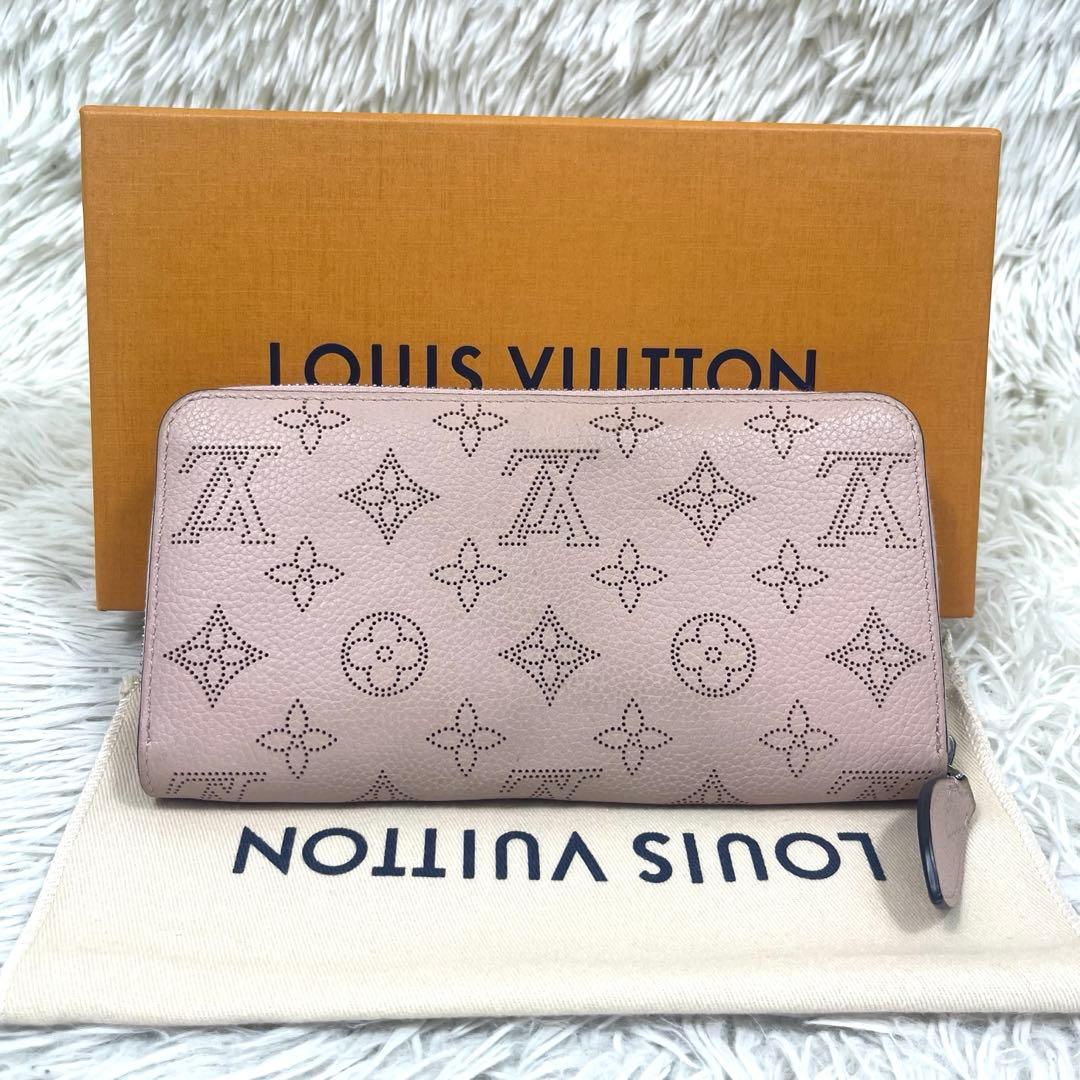 美品‼️ ルイヴィトン　長財布　マヒナ　モノグラム　ジッピーウォレット　レザー