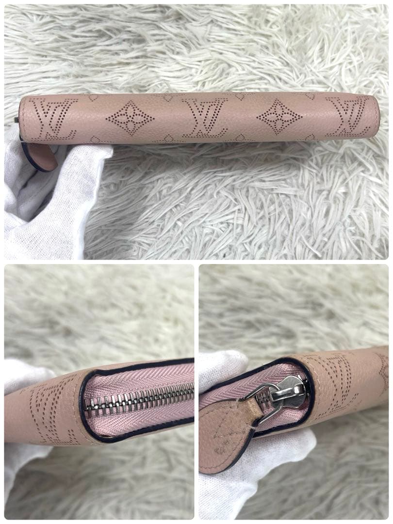美品‼️ ルイヴィトン　長財布　マヒナ　モノグラム　ジッピーウォレット　レザー