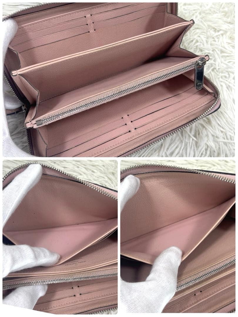 美品‼️ ルイヴィトン　長財布　マヒナ　モノグラム　ジッピーウォレット　レザー