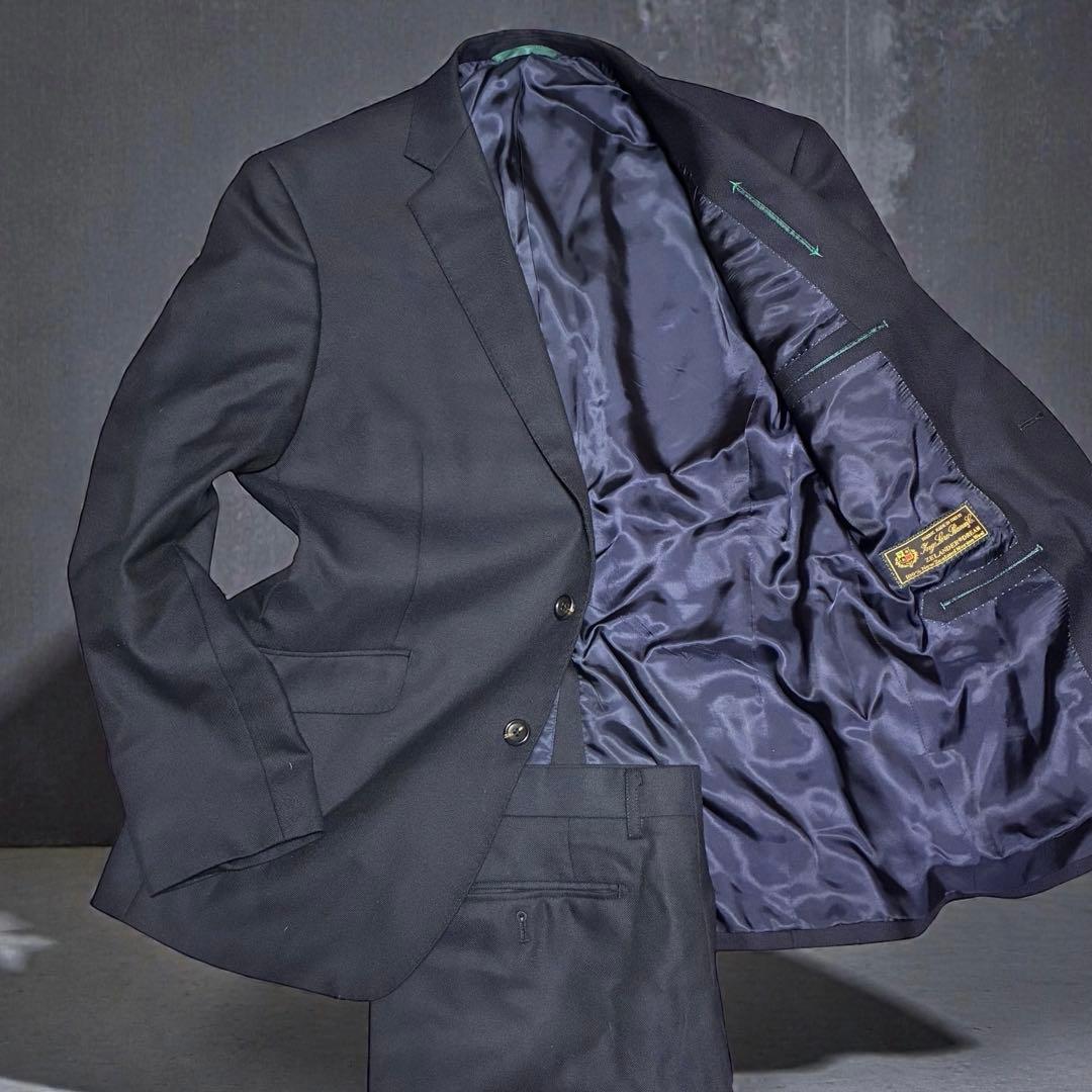 スーツ LOLOPIANA setup suits navy MERINO wool