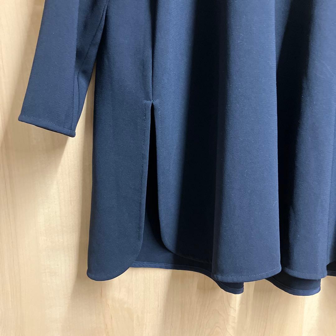 ソージュ☆Aラインチュニックブラウス ネイビー M リニューアル前の完売品 美品