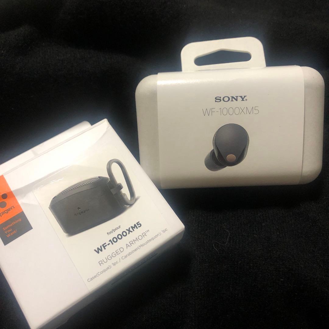 【美品】SONY WF-1000XM5 ブラック ワイヤレスイヤホン　ケース付