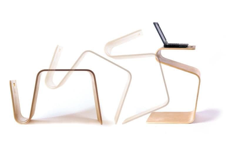 高級家具　Offi オフィ MagTable マグテーブル 木製 サイドテーブル