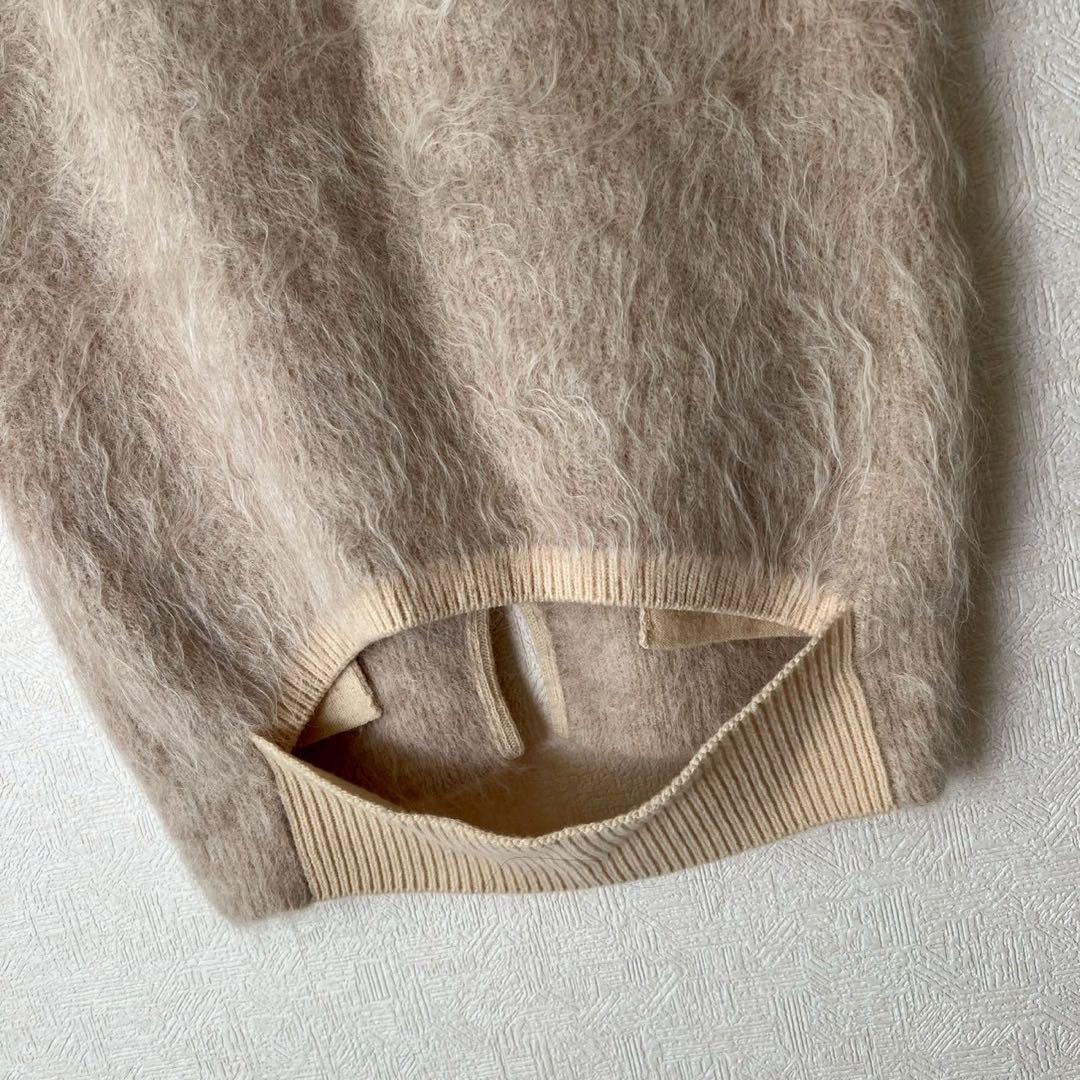 定価3.7万 JUN MIKAMI アルパカシャギー ニットベスト ベージュ
