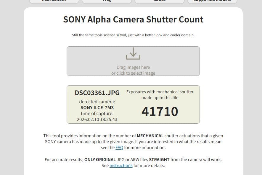 SONY α7 III ミラーレスカメラ シャッターカウント41710