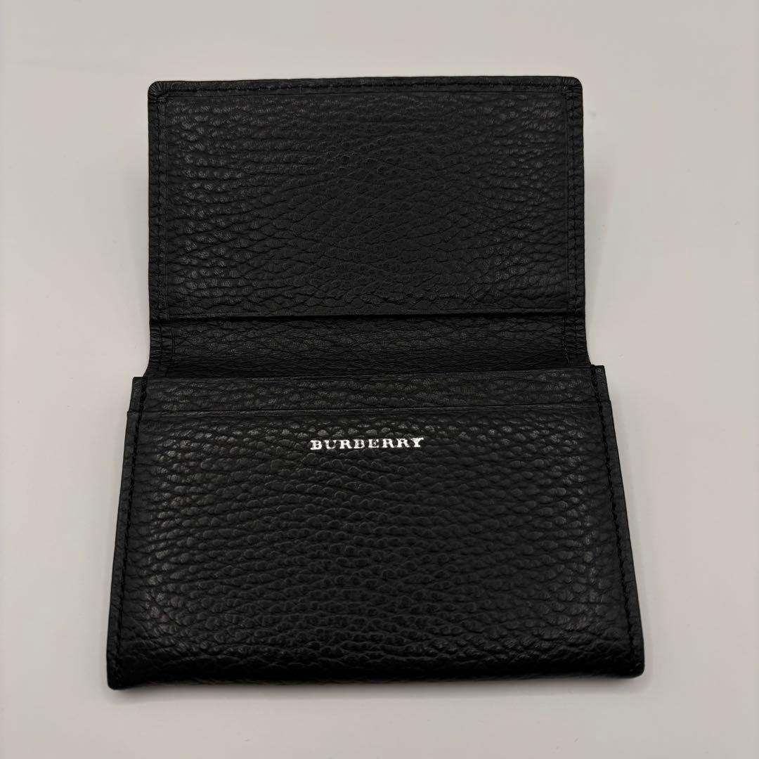 BURBERRY 名刺ケース　カードケース　ブラック　ノバチェック　レザー