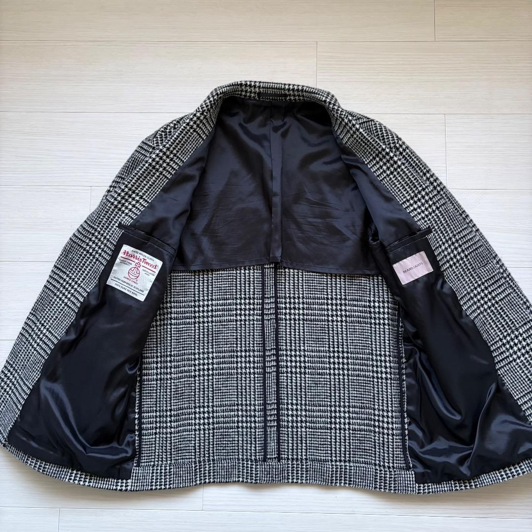 BEAMS LIGHTS × Harris Tweed ウールジャケット XL
