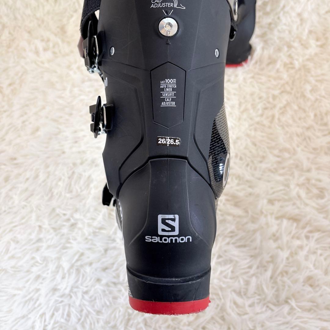 サロモン　メンズ　スキーブーツ　スノボ　26 美品　雪山　ブラック　黒　100