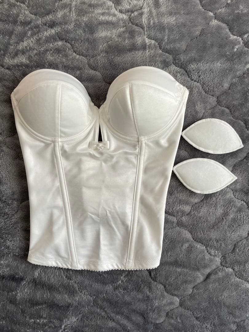 【bridal bloom】ブライダルインナー　ビスチェD7&ショーツL