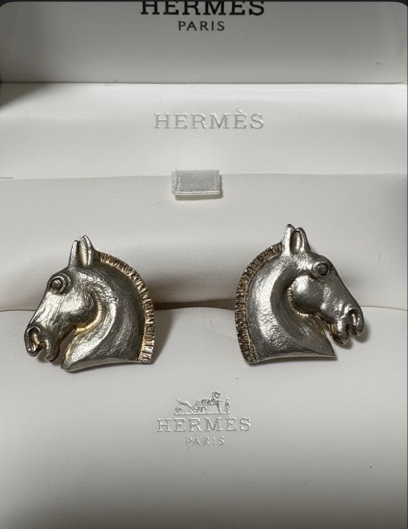 R*す様 【超希少】HERMÈS 馬の頭 カフリンクス